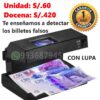Detector bancario docena
