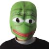 Máscara Pepe rana triste